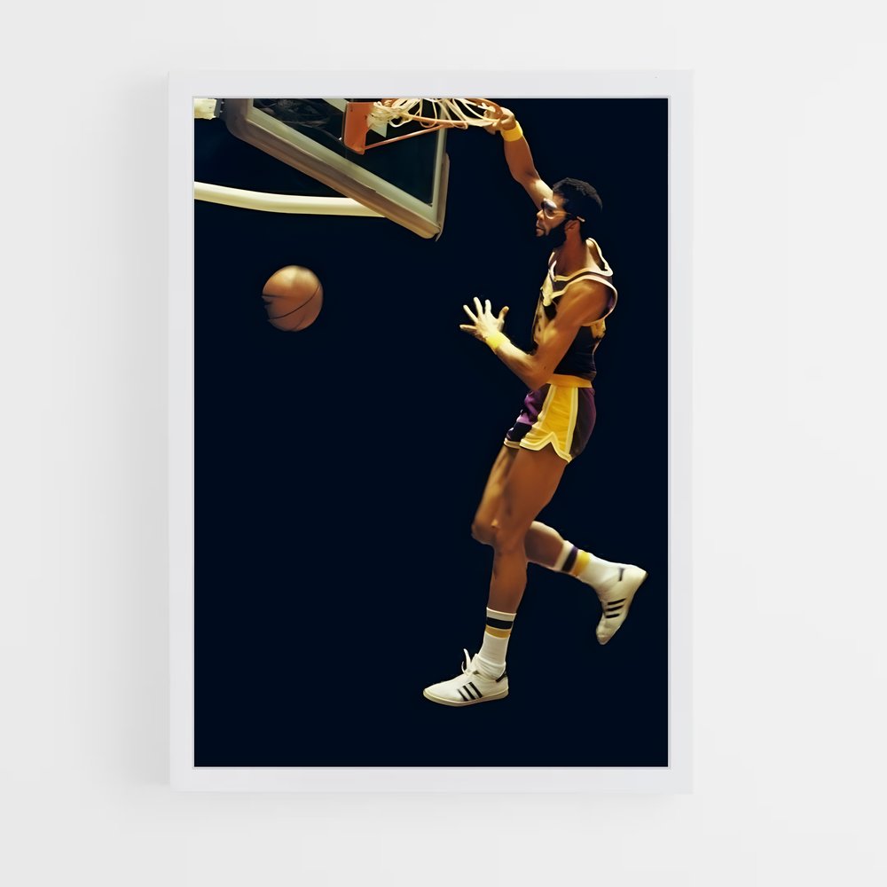 Poster Kareem dunk – affiche Basketball (vue 3)